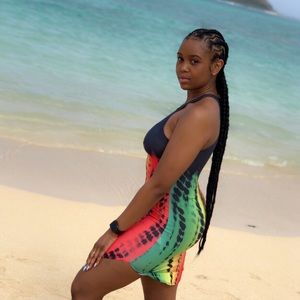 FashionNova Jamaican themed bodycon dress